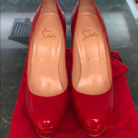 Christian Louboutin Bianca 140 Patent Calf 38.5 - Picture 2 of 7